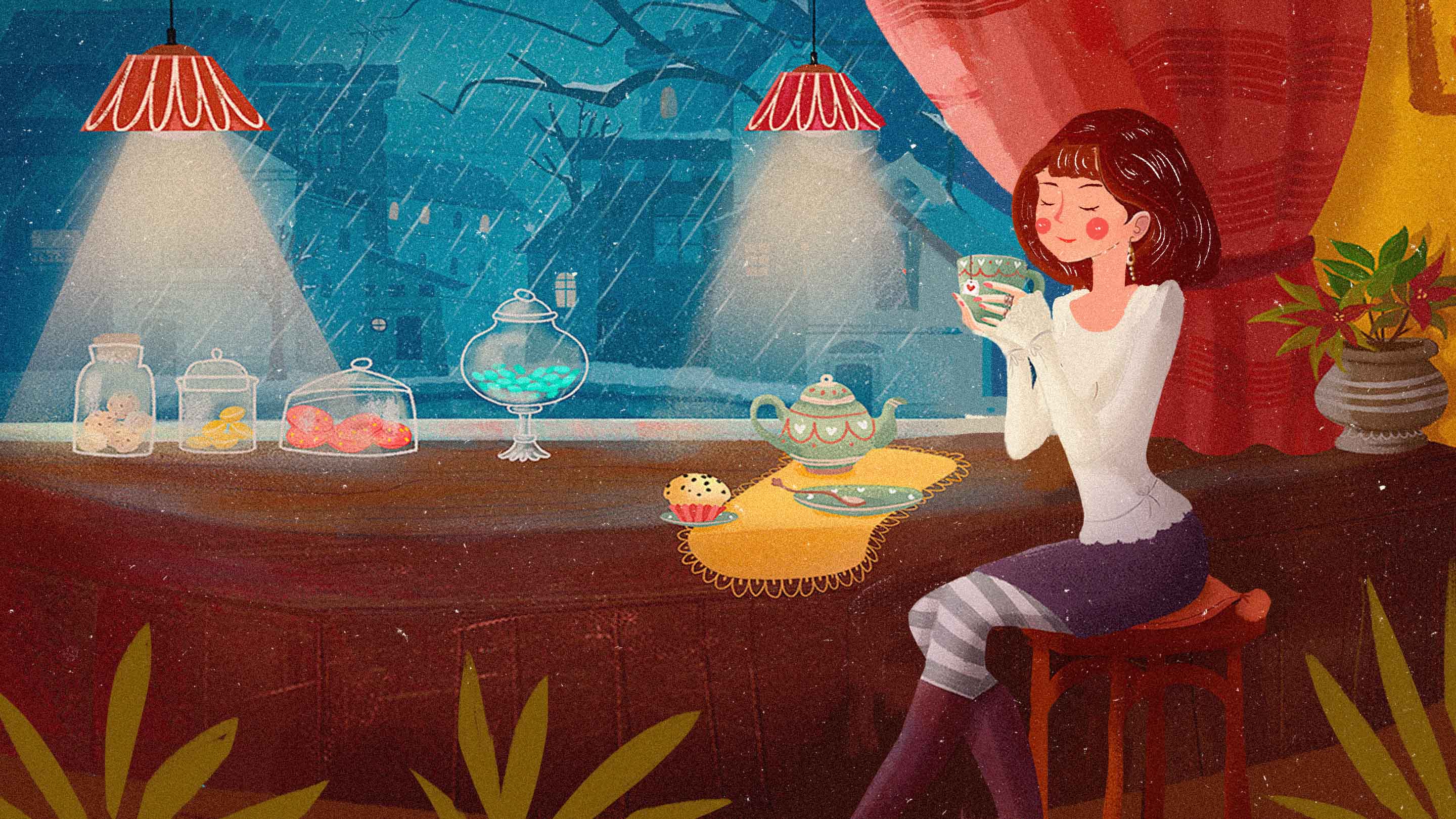 千库网_简约清新下午茶时光咖啡馆喝茶_插画编号29410.jpg